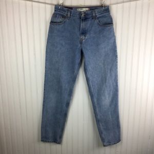 Levi's 550 Relaxed Fit Mom Jeans Tapered High Waist Denim Light Wash 100% Cotton